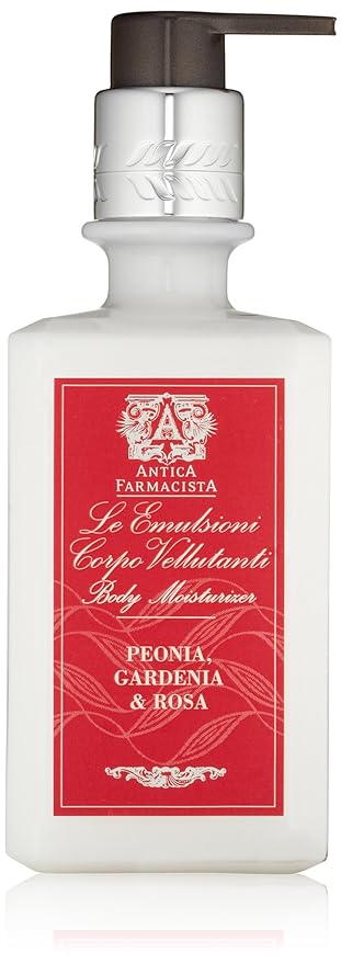 Antica Farmacista Body Moisturizer - Moisturizing Scented Lotion - Premium Body Moisturizer - Luxury Gift for Women & Men - Hand & Skin Hydration -Peonia, Gardenia & Rosa, 10 Fl Oz