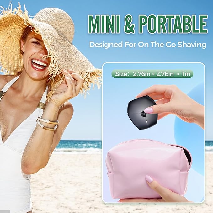 Electric Razors for Women, Face Shaver for Women, Rechargeable Lady Electric Bikini Shaver for Shaving Women's Pubic Hair, Type-C Portable Woman Facial Hair Removal Trimmer for Legs, Underarm and Face