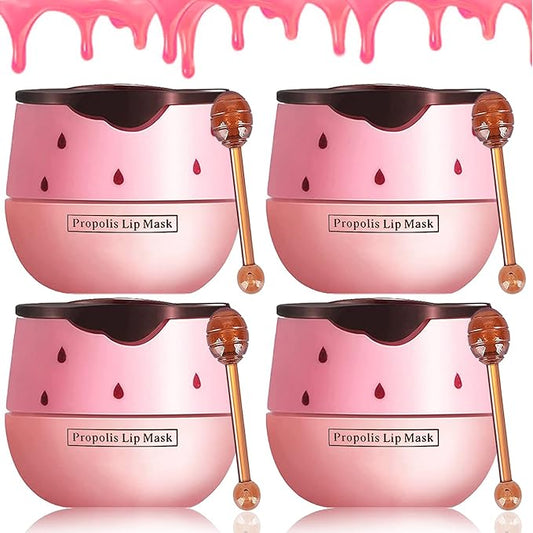 4 Pack Strawberry Lip Mask Bee Exfoliator