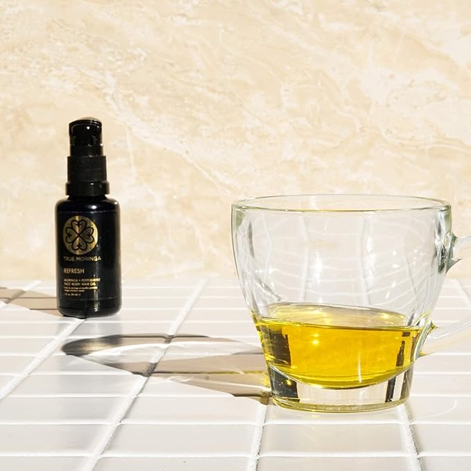 True Moringa Oil - 100% Pure Cold-Pressed Moringa Oil For Face, Body, Hair (30ml) - Alive, Lemongrass