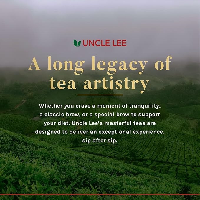 Uncle Lee's Tea Body Slim Tea Dieters Tea, Caffeine Free Chinese Herbal Tea with Senna Leaves and Natural Lemon Zest Flavor Tea Bags (6 Pack - 30 Tea Bags Per Box)