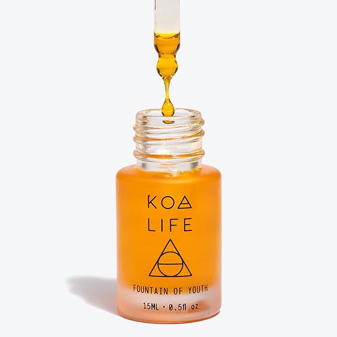 KOA LIFE Fountain of Youth - Hydrating Anti-Aging Rosehip Seed Face Oil for Gua Sha, Moisturizing and Detoxifying, Reduce Puffiness, Organic,15 ml