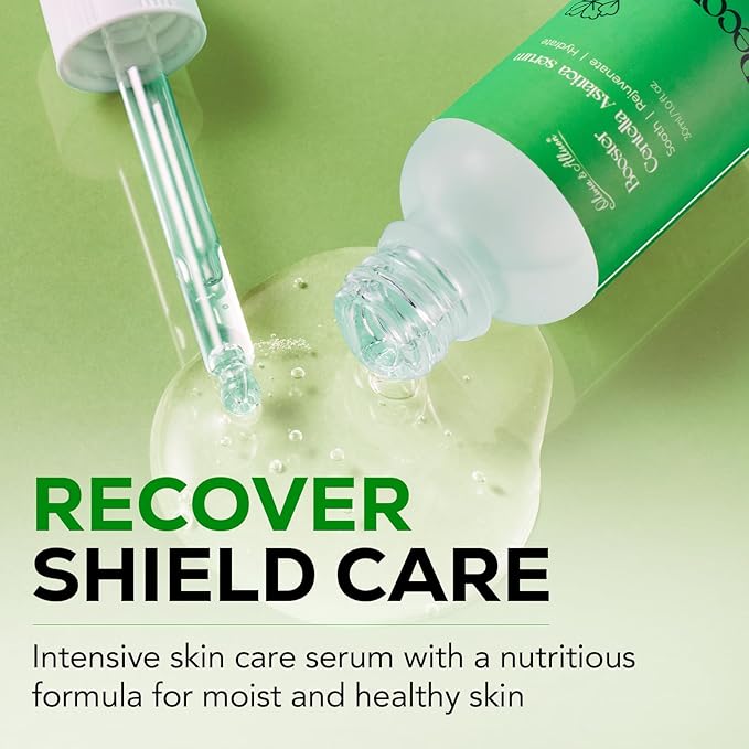 Olivia & Allison Centella Asiatica (CICA) Serum 1.0 fl oz - With Triple Hyaluronic Serum for Intense Hydration for Dewy Glow