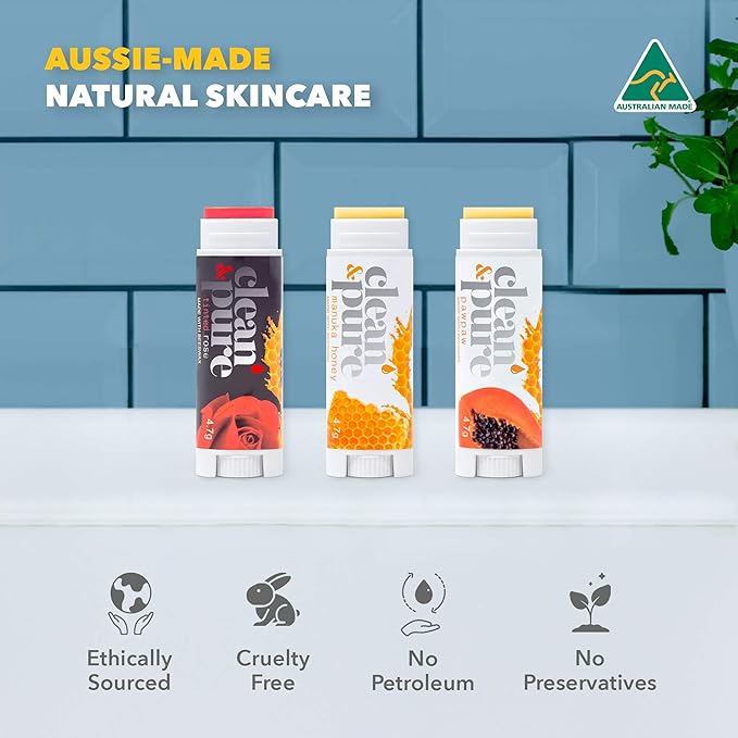 Bee Sweet Lip Balms, 3 Pack