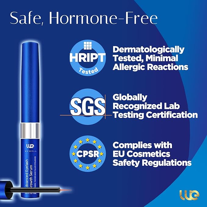 Advanced Eyelash Growth Serum for Lash: Premium Lash Enhancer for Natural Thicker and Longer Lashes – Booster for Enhanced Eyelash Thickness