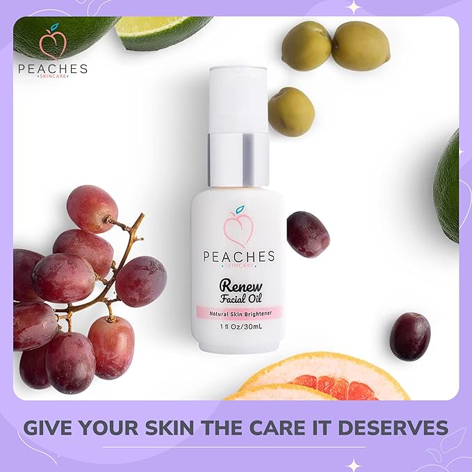 Face Oil for Women – Restorative Blend with Grape Seed, Olive & Bergamot – Age-defying Skin Care for Radiant, Firm Look – Renew Facial Oil (1 oz)