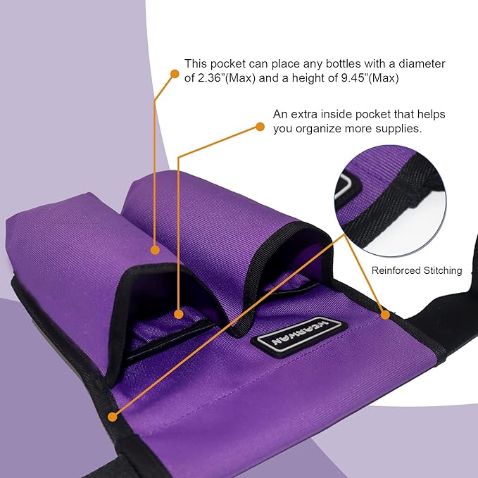 Massage Oil Holster, Adjustable and Durable Massage Holster, Bag only, Bottle not Included