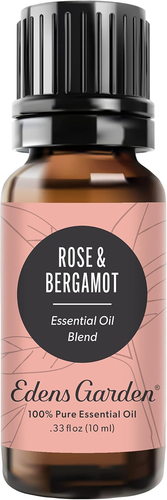 Edens Garden Rose Bergamot Essential Oil Blend- 100% Pure Premium Grade, Undiluted, Natural, Therapeutic, Aromatherapy, The Best for Diffusing, Skin, Laundry, Hair 10 ml (.33 fl oz)