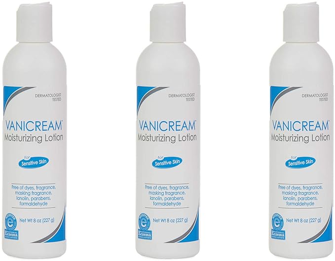 Vanicream Moisturizing Lotion 8 Ounce, (Value Pack of 3)