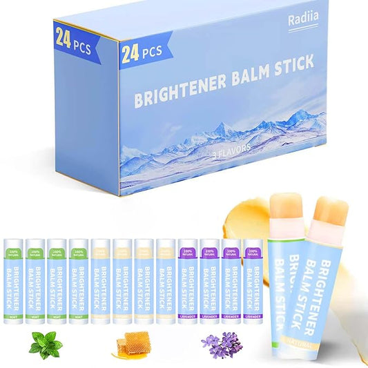 Hydrating Multi Balm Stick, All-in-One Hydrating Lip Balm Eye Cream Neck Cream Make Up Base, Reduce Wrinkle & Moisturizing Moisturizer For Face Skin Care(0.13oz *24pcs)