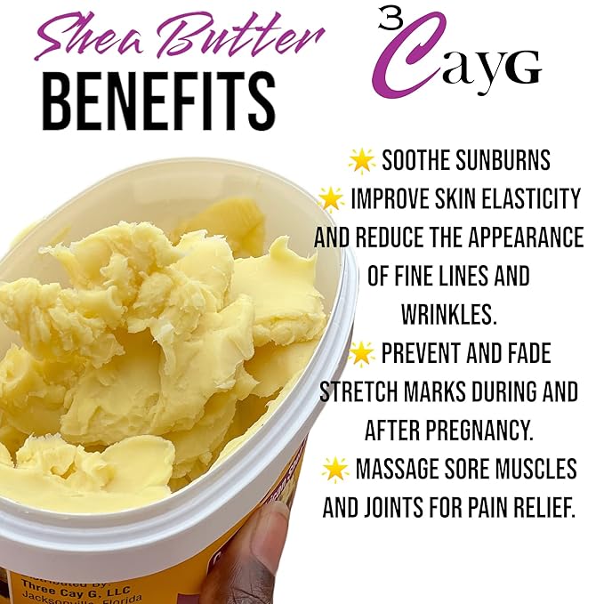 1lb Mango and 1 Lb Shea Butter Bundle Pack for DIY Body Butters and More