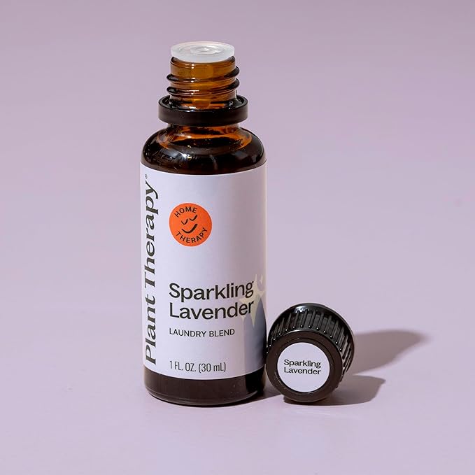 Plant Therapy Sparkling Lavender Laundry Essential Oil Blend 30 mL (1 oz) Pure, Undiluted, Wash Fragrance and Scent Enhancer