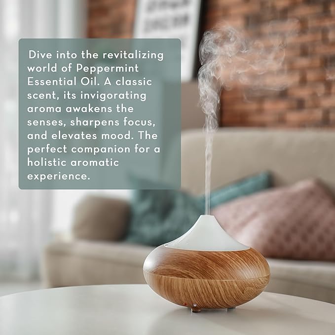 Pure Body Naturals Peppermint Essential Oil, 4 Fl Oz - Pure and Undiluted Mentha Piperita Oil, Therapeutic Grade Aromatherapy Oil for Diffuser, Relaxation and Focus