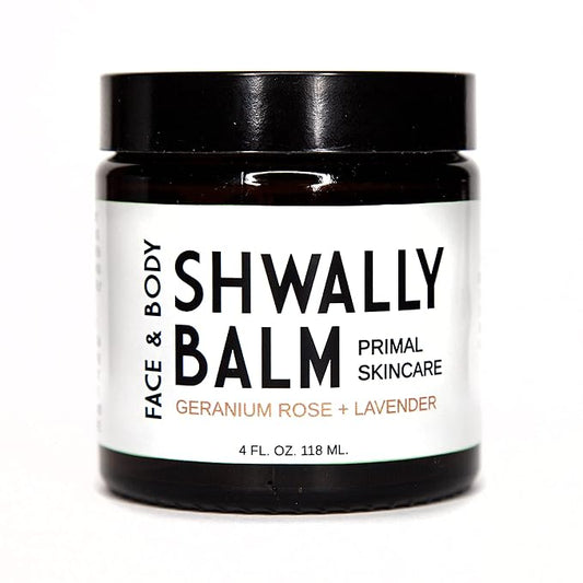 Tallow & Calendula Face & Body Balm - Paleo & Primal Tallow Moisturizer - 100% Grass Fed Tallow, Avocado & Olive Oils With Calendula Flowers - Rich in Vitamin A, K, D & E - All-Purpose Tallow Skin Care - 6 Oz (Organic Geranium Rose + Lavender, 6)