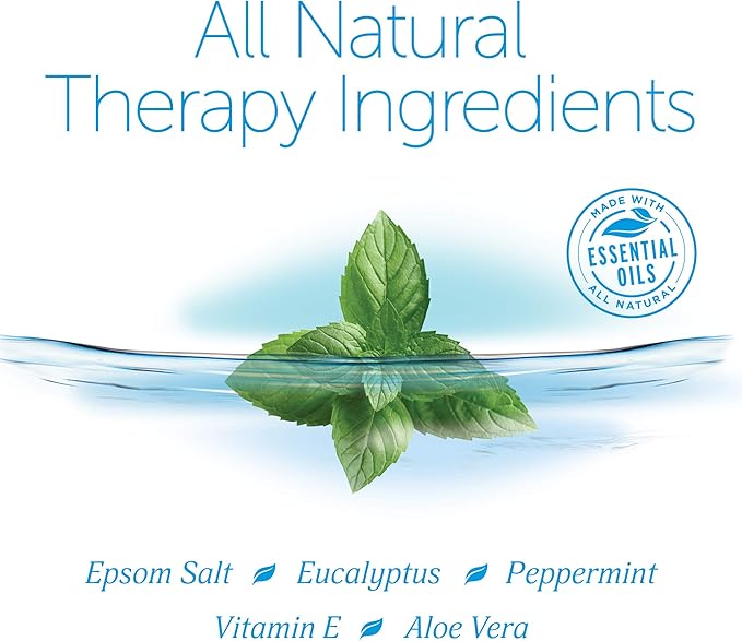 Epsoak Muscle Soak 4 lbs. - Speed Muscle Recovery, Soothe Aching Muscles, and Reduce Inflammation with Epsom Salt & Premium Eucalyptus & Peppermint Essential Oils (Qty 2 x 2 lb. Bags)
