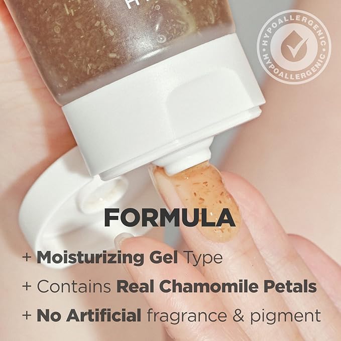 Relief Chamomile Mask - Wash off Petal Mask with BHA & Chamomile Extract - Soothing & Gentle Exfoliation Treatment - Skin Relaxing & Hydrating Skincare, 3.21 fl.oz.