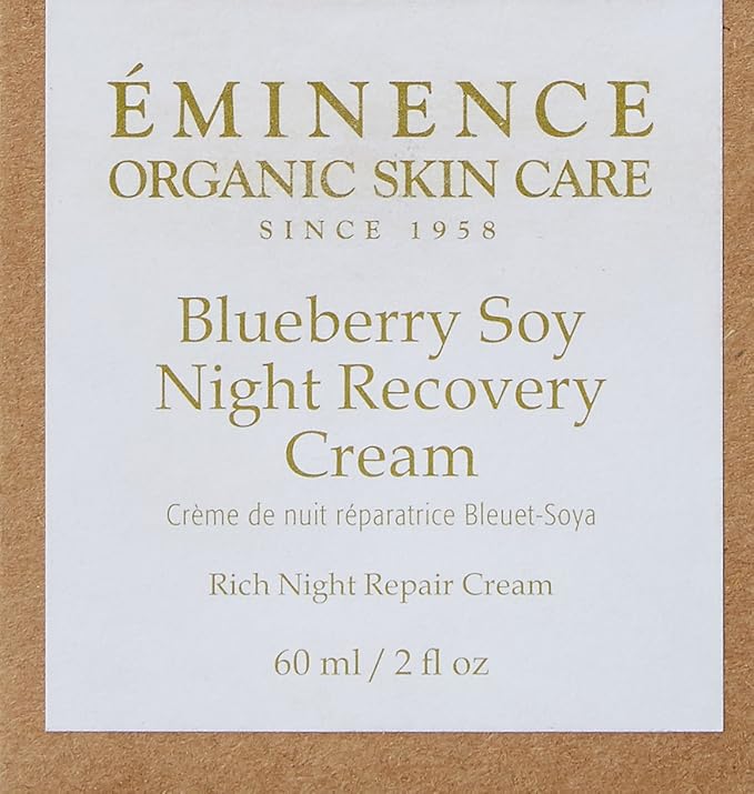 Eminence Blueberry Soy Night Recovery Cream for Unisex - 2 oz Cream