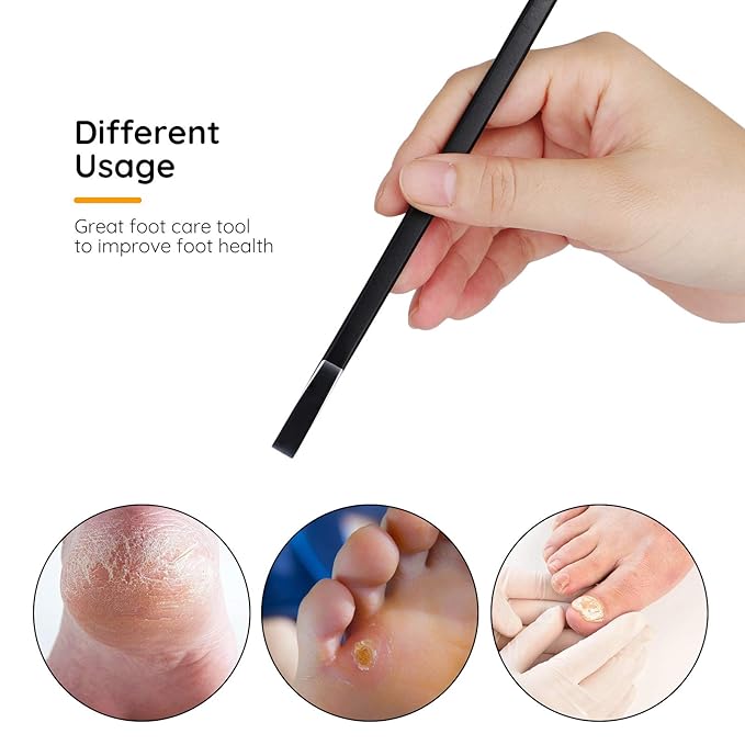 4pcs Pedicure Knife Set, Segbeauty Ingrown Toenail Knife, Correction Nippers Clipper Remover with Carry Bag, High Manganese Steel Nail Care Foot Repair Cutter for Calluses for Beauty Salon Home Use