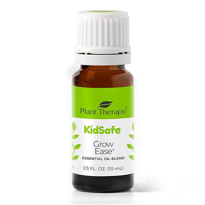Plant Therapy KidSafe Grow Ease Essential Oil Blend 10 mL (1/3 oz) 100% Pure, Undiluted, Therapeutic Grade