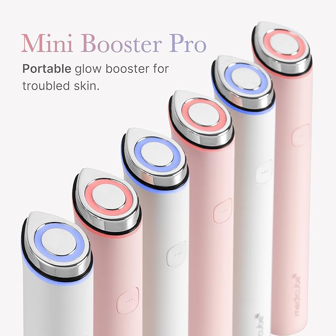 medicube Ultimate Pink Glow Skincare Trio: Mini Booster Pro Pink and Collagen Overnight Wrapping Peel Off Facial Mask Pack and Triple Collagen Serum 1.85 fl.oz (50ml)