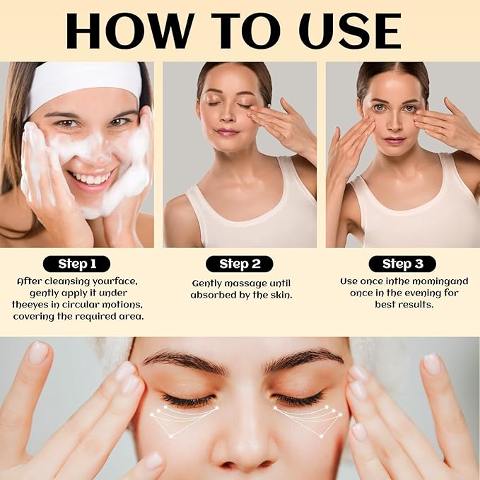 Eye Serum Stick, Stick For Under Eye Bags, Eyebalm,Deeply Moisturizes,Reduce Fine Lines (3pcs)