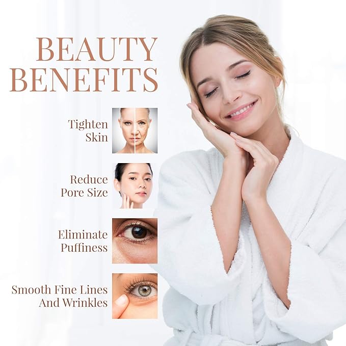 Ice Globes for Facials | Unbreakable Steel Cooling Roller | Cryo Sticks for Face | Massager for Face Neck & Eyes | Skin Care for Dark Circles, Puffiness, Wrinkles, Collagen Production (BLACK)