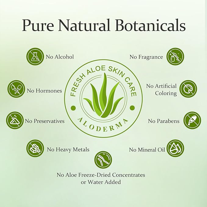 Aloderma Aloe Cream Set, 2 pieces - Brightening Eye Cream, Soothing Cream