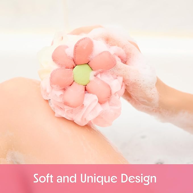 Bath loofah sponge- mesh pouf