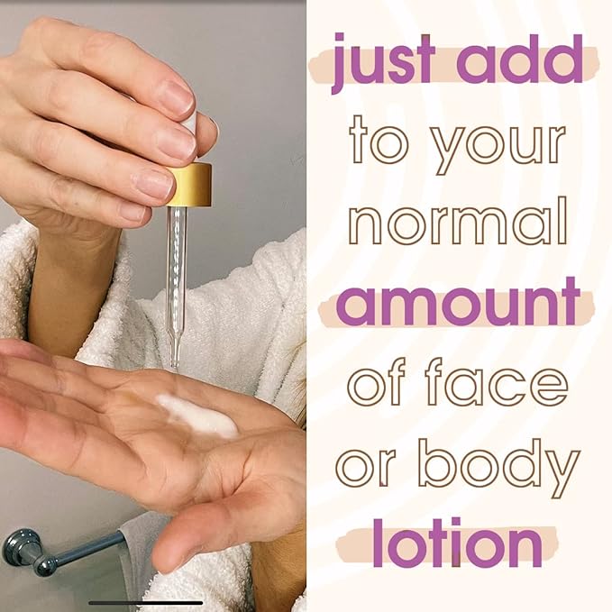 Face Tanning Drops to Add to Moisturizer, Face Self Tanner Bronzing Drops, Quick Tan Drops, Self Tanning Drops for Face and Body 1oz