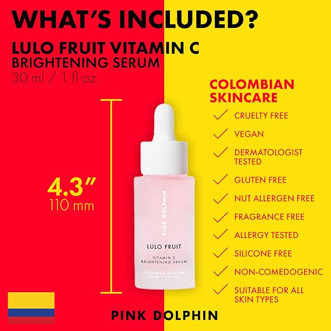 Pink Dolphin Vitamin C Miracle Serum | Anti Aging Formula with Vitamin C, Vitamin E | Improve Appearance of Dark Spots, Color, Fine Lines & Wrinkles |