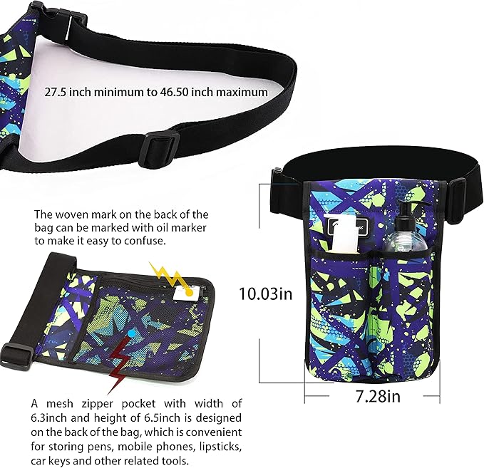 Massage Bottle Bag Massage Therapist Holster Massage Lotion Holster Massage Oil Holster（YR2KD-MiCai-LV）