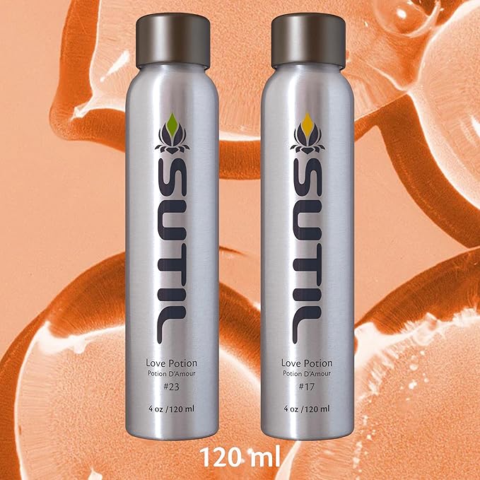 SUTIL Sensual Luxury | Love Potion #17 Massage Oil | Non Sticky Aphrodisiac Essential Oil | Botanical Arousal Oil for Women, Men, & Couples (Love Potion #17, 4 Oz)