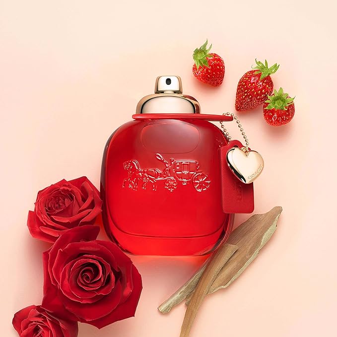 Coach Love Eau de Parfum - Long Lasting Fragrance with notes of Strawberry, Red Velvet Rose & Cedarwood 5.0 fl. oz.
