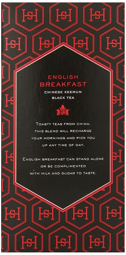 Harney & Sons Black Tea, Tea Bags, English Breakfast, 20 Count (Pack of 2)