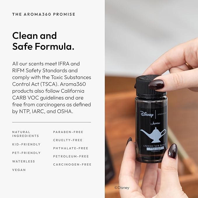 Aroma360 | Disney Pro- Pod | A Whole New World Fragrance Oil Blend | Disney Princess Jasmine | Luxury Essential Oil Diffuser | Aromatherapy Scent Diffuser Oil | Bergamot Orange Blossom Rose 1.7 fl oz