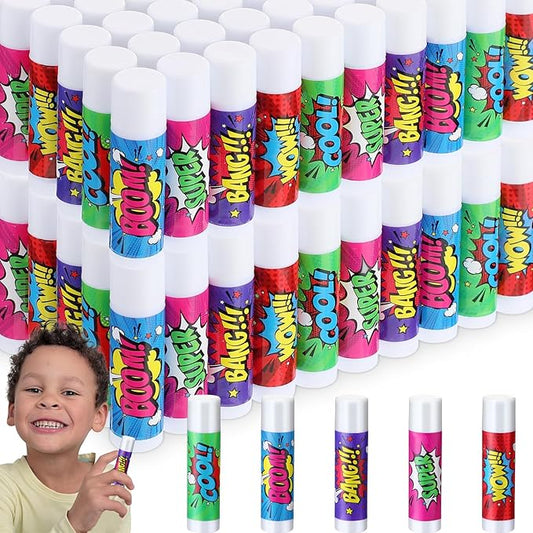100 Pcs Hero Party Favors Lip Supplies