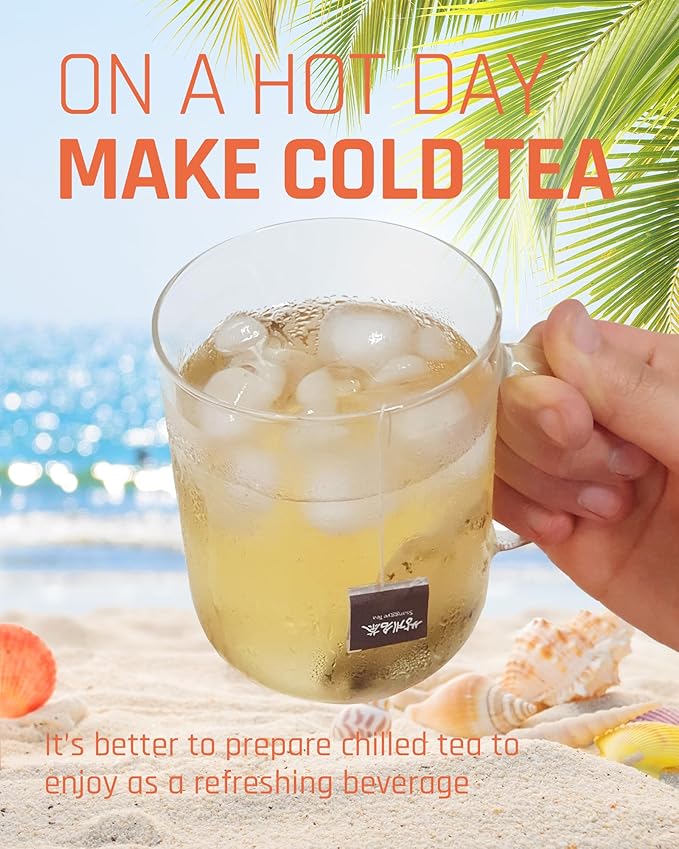 Ssanggye Persimmon Leaf Tea 1.0g x 40 Tea Bags, Premium Korean Herbal Tea Hot Cold Herb Soft Savory Taste Decaf 4 Seasons Made in Korea