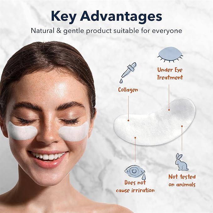 Purederm Deluxe Collagen Eye Mask Collagen Pads For Women 2+4 Pack Of 30 Sheets/Natural Eye Patches With Anti-aging and Wrinkle Care Properties/Help Reduce Dark Circles and Puffiness