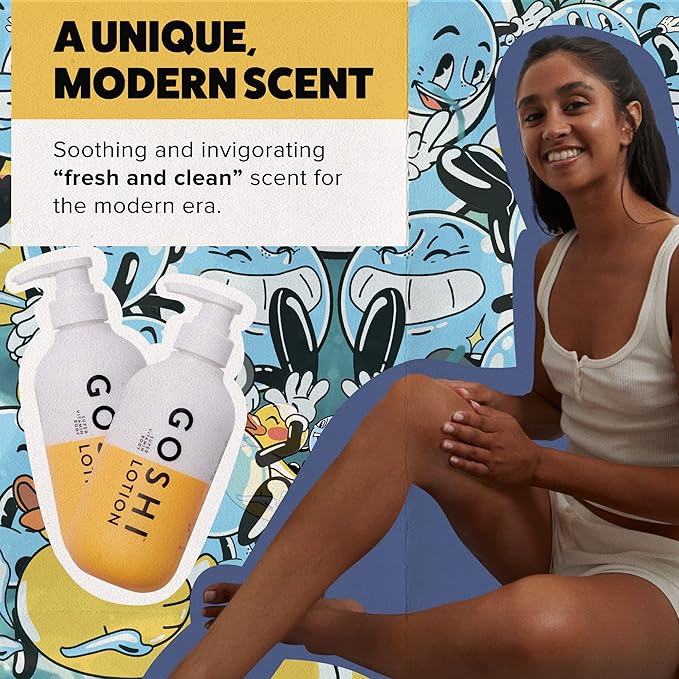 GOSHI Super Vitamin Body Lotion 3.4 oz - pH-Balanced Moisturizing Body Lotion for Men and Women - For All Skin Types