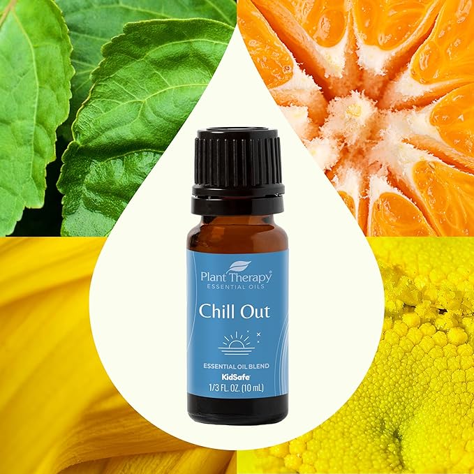 Plant Therapy Chill Out Essential Oil Blend (Formally Let It Go) for Stress & Calming Relief 100% Pure, Undiluted, Natural Aromatherapy, Therapeutic Grade 10 mL (1/3 oz)