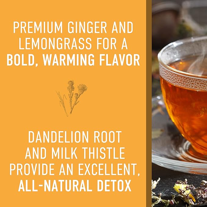 Organic Liver Detox Tea - Caffeine Free Skinny Tea - Herbal Slimming and Digestive Tea with Dandelion Root and Lemongrass - Daily Detox tea by Steep Into It (2.1 Ounce)