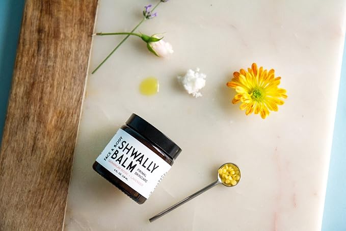 Tallow & Calendula Face & Body Balm - Paleo & Primal Tallow Moisturizer - 100% Grass Fed Tallow, Avocado & Olive Oils With Calendula Flowers - Rich in Vitamin A, K, D & E - All-Purpose Tallow Skin Care - 6 Oz (Organic Geranium Rose + Lavender, 6)