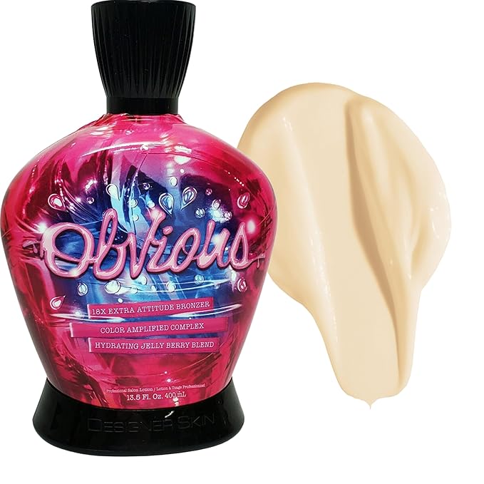 Designer Skin Obvious 18X Bronzer Tanning Bed Lotion 13.5 ounces