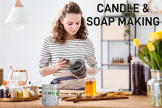 Mak Menthol Crystals 4 oz - Pure Organic 100% Natural - Menthol Crystals from Mint Crystal Mints Mentha Arvensis - Comes in a Jar for Long-Lasting Freshness