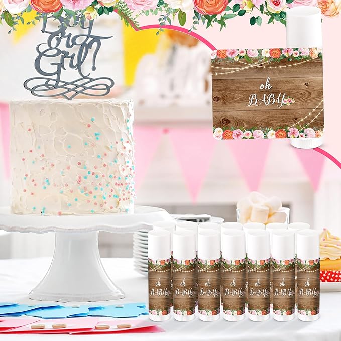 40 Pieces Lip Balm Bulk Baby (Floral)