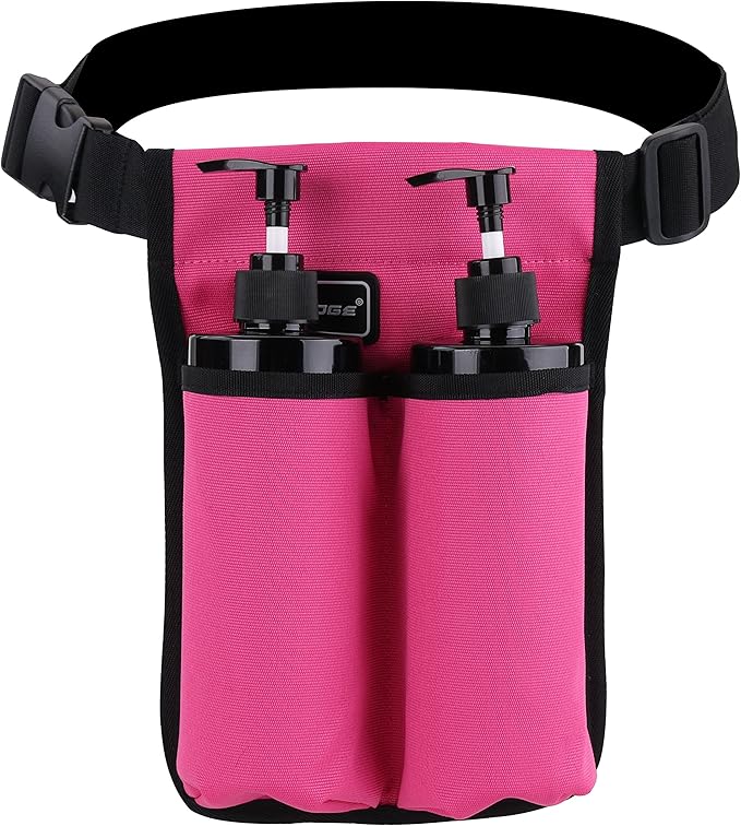 Rose Red Massage Oil & Lotion Bottle Bag - Holster for Massage Therapists