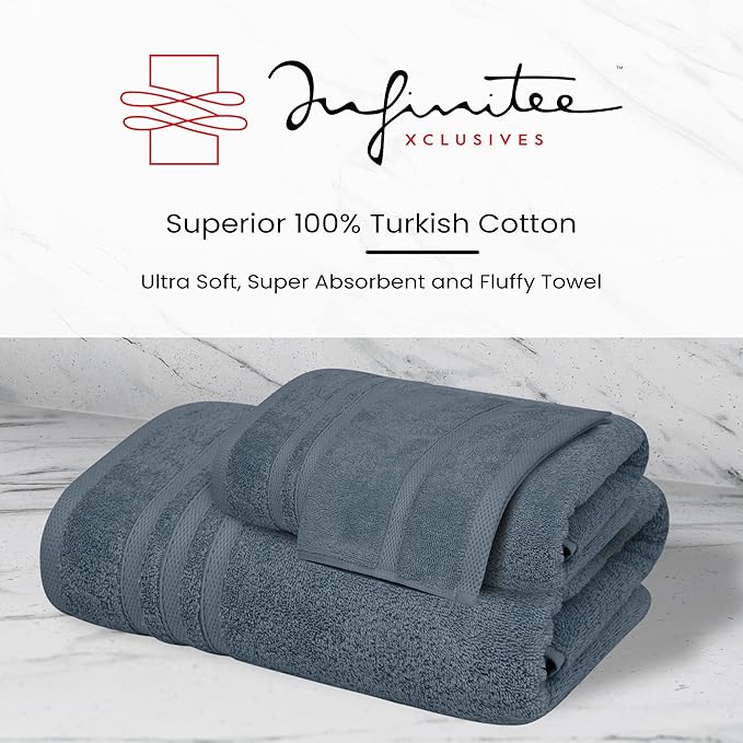 Infinitee xclusives blue hand towels