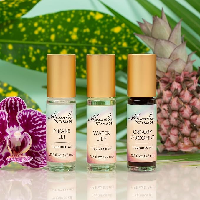 Kuumba Made Creamy Coconut Fragrance Oil Roll-On 0.13 fl oz (3.7ml) | Rollerball Perfume | Alcohol Free