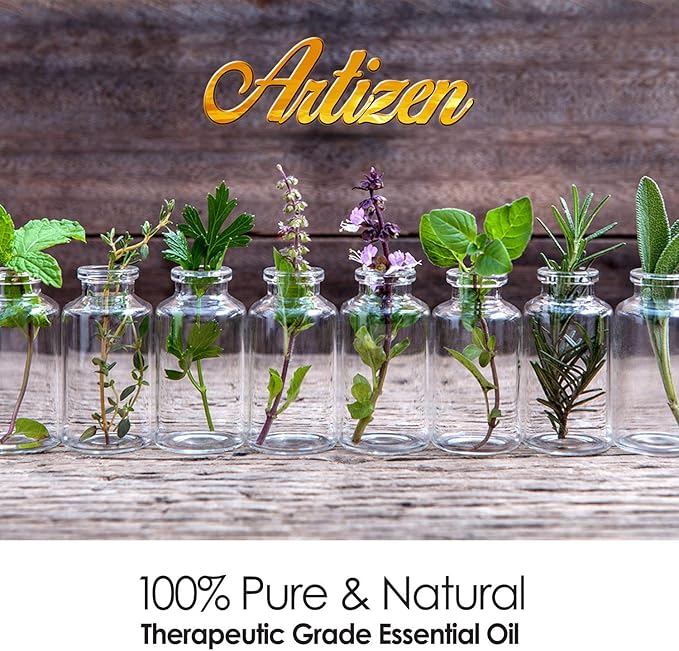 Artizen 4 Fl Oz Peppermint Essential Oil – Pure & Natural Peppermint Oil for Diffuser and Aromatherapy – Includes Dropper