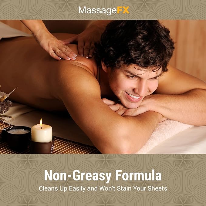 MASSAGE FX Unscented Massage Cream, 1 Gallon - Massage Creams for Massage Therapy - Physical Therapy Massage Cream - Deep Tissue Massage Cream Gallon - Infused with Arnica, Sunflower, & Vitamin E
